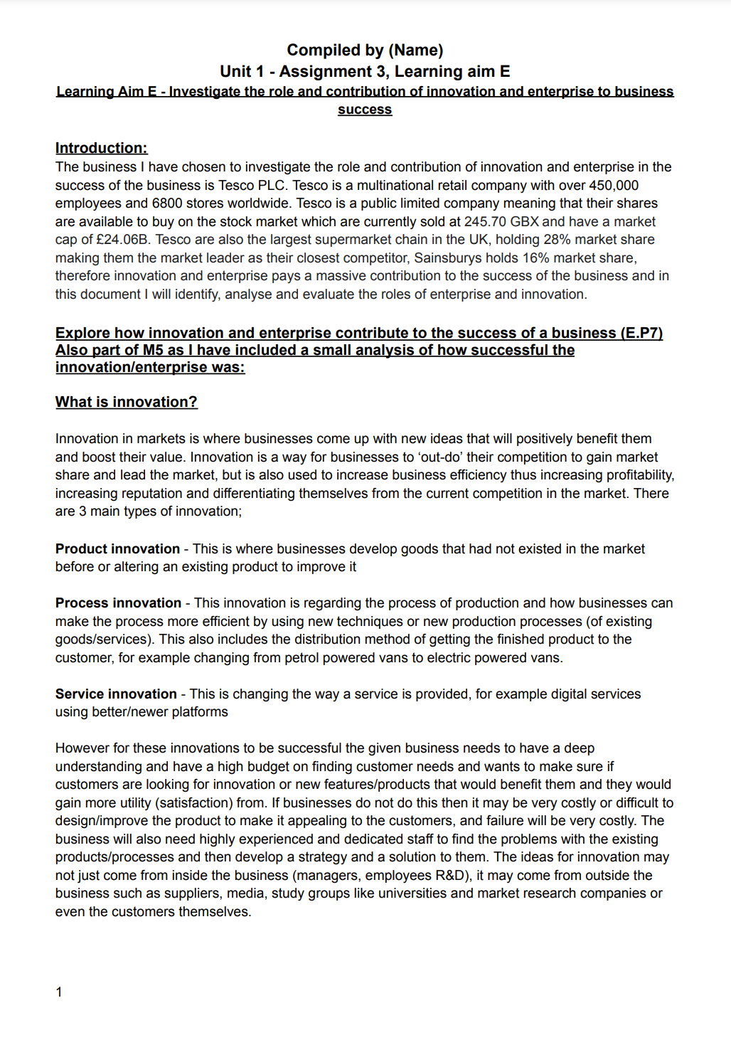 Exploring Business BUNDLE Assignment 1,2,3