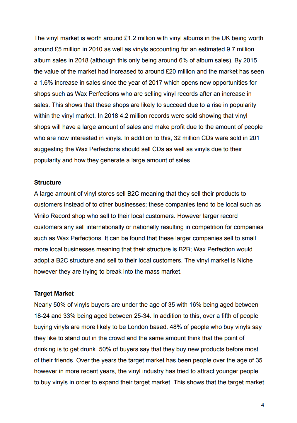 Unit 2 Wax Perfections Developing a Marketing Campaign Exam Example