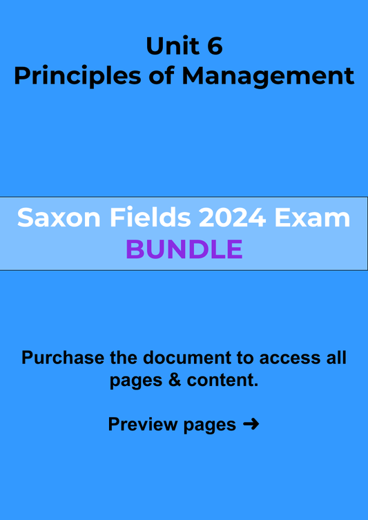 Bundle for Saxon Fields Theme Park Ltd Exam